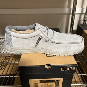 Hey dude Wally suede ash